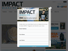Tablet Screenshot of impactmagazine.ca