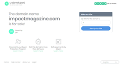 Desktop Screenshot of impactmagazine.com
