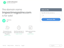 Tablet Screenshot of impactmagazine.com