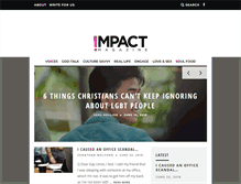 Tablet Screenshot of impactmagazine.us